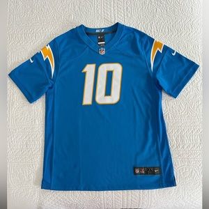 Nike NFL Youth Football Jersey, LA Chargers, QB Justin Herbert #10, X-Large